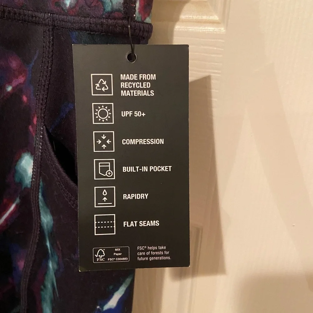 IDEOLOGY Plus Size Celestial Sky Printed 7/8 Length Leggings Size 3X NWT - Picture 7 of 9